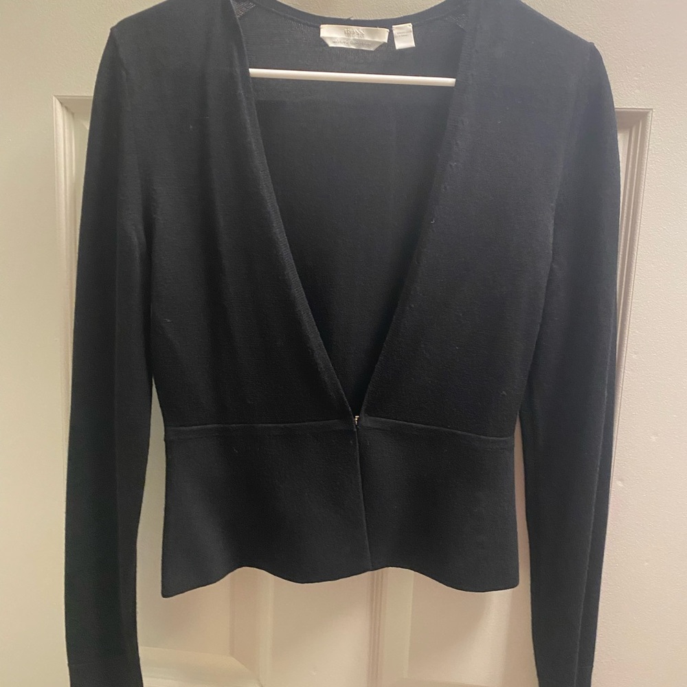 Boss Women’s Black Merino Wool Cardigan